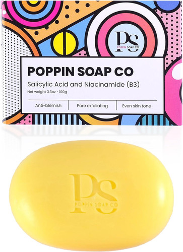 Salicylic acid soap bar - acid, with